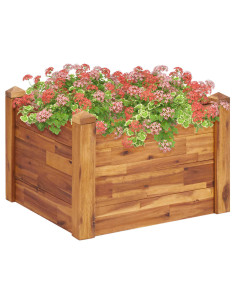 Letto Rialzato da Giardino 60x60x44 cm in Legno Massello Acacia