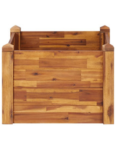 Letto Rialzato da Giardino 60x60x44 cm in Legno Massello Acacia 2