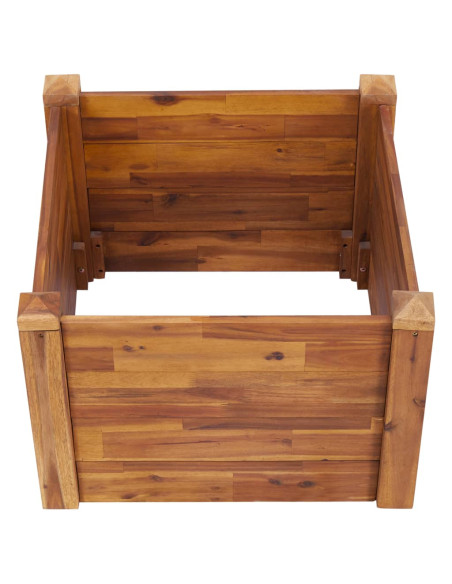 Letto Rialzato da Giardino 60x60x44 cm in Legno Massello Acacia