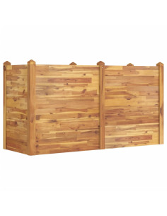 Fioriera Rialzata da Giardino 160x60x84cm Legno Massello Acacia