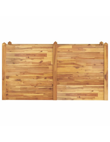 Fioriera Rialzata da Giardino 160x60x84cm Legno Massello Acacia