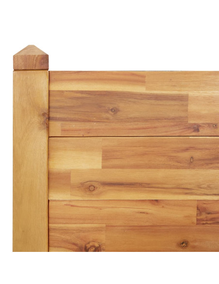 Fioriera Rialzata da Giardino 160x60x84cm Legno Massello Acacia