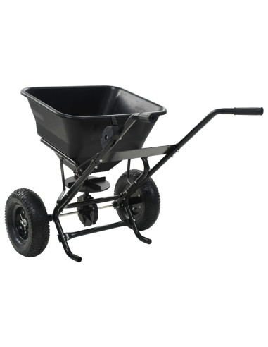 Spargisale a Spinta in PVC e Acciaio 106x73x76 cm 45 L