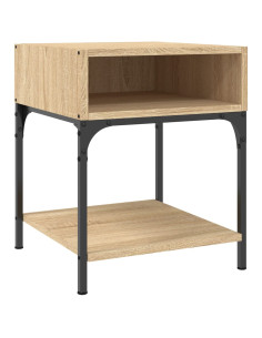 Comodino Rovere Sonoma 40x41x50 cm in Legno Multistrato