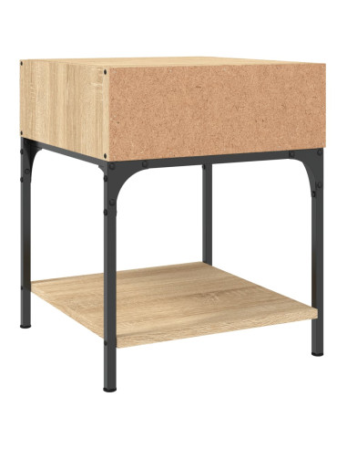 Comodino Rovere Sonoma 40x41x50 cm in Legno Multistrato