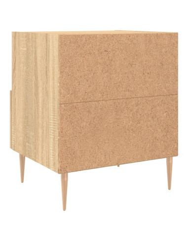 Comodini 2 pz Rovere Sonoma 40x35x47,5 cm in Legno Multistrato