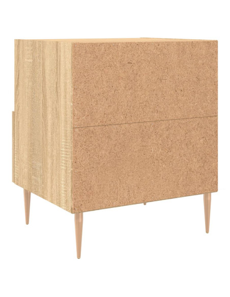 Comodini 2 pz Rovere Sonoma 40x35x47,5 cm in Legno Multistrato