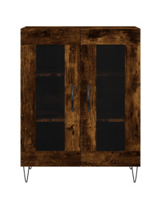 Credenza Rovere Fumo  69,5x34x180 cm in Legno Multistrato 2