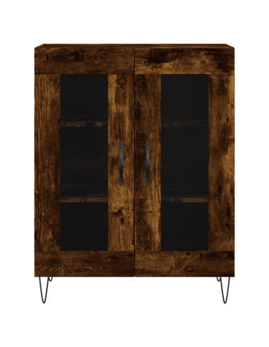 Credenza Rovere Fumo  69,5x34x180 cm in Legno Multistrato