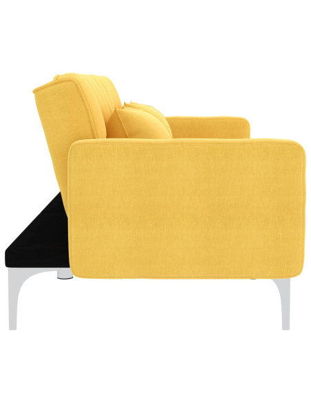 Divano Letto Giallo in Tessuto