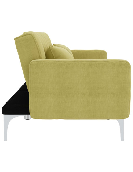 Divano Letto in Tessuto Verde