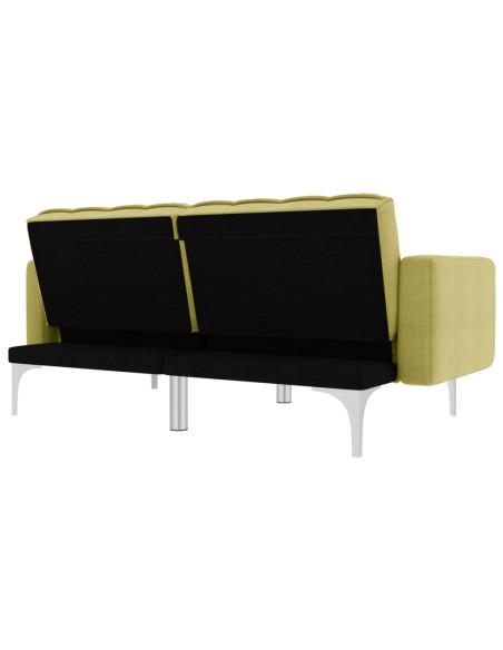 Divano Letto in Tessuto Verde