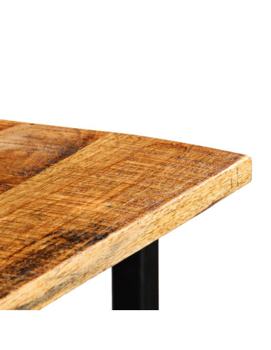 Set da Bar 5 pz in Legno Massello di Mango 120x60x107 cm