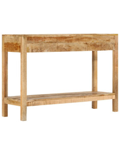 Tavolo Consolle con 2 Cassetti 110x35x75cm Legno Massello Mango