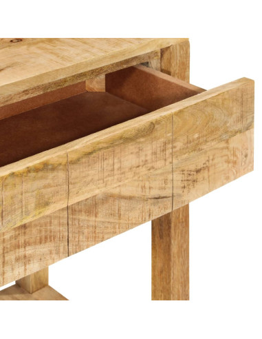 Tavolo Consolle con 2 Cassetti 110x35x75cm Legno Massello Mango