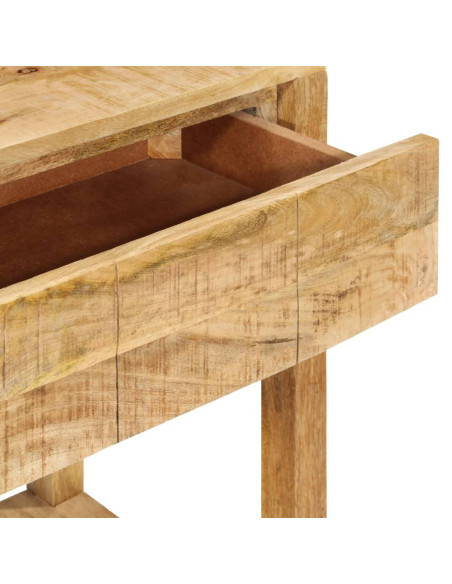 Tavolo Consolle con 2 Cassetti 110x35x75cm Legno Massello Mango