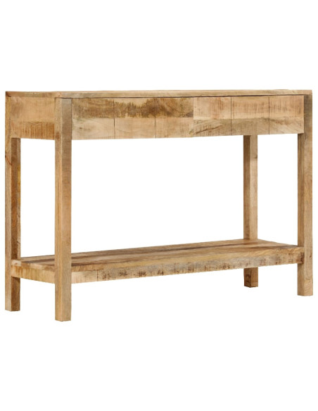 Tavolo Consolle con 2 Cassetti 110x35x75cm Legno Massello Mango