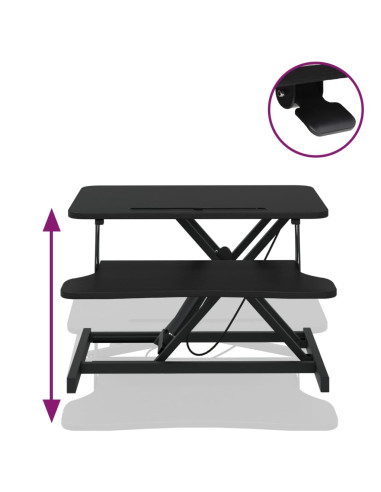 Banco da Lavoro Regolabile 60x40x(13-41,5)cm in Acciaio e Legno