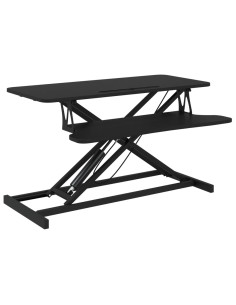 Banco da Lavoro Regolabile 90x40x(13-50) cm in Acciaio e Legno