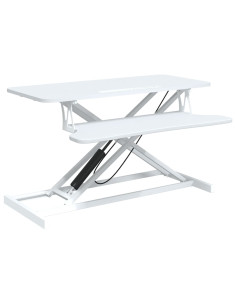 Banco da Lavoro Regolabile 90x40x(13-50) cm in Acciaio e Legno