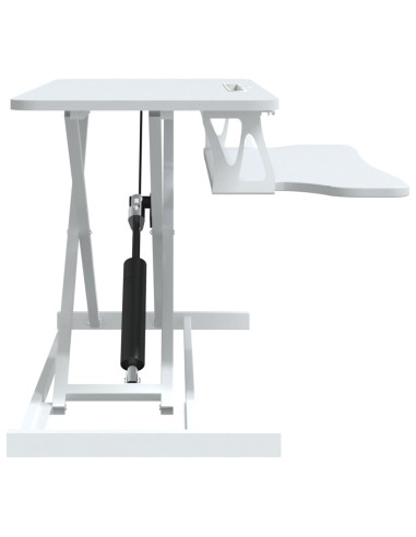 Banco da Lavoro Regolabile 90x40x(13-50) cm in Acciaio e Legno