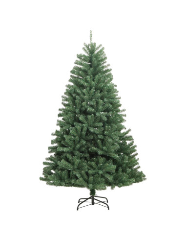 Albero di Natale Artificiale Incernierato con Base Verde 240 cm