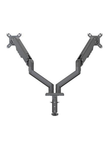 SUPPORTO MONITOR 2 BRACCI TOP NERO