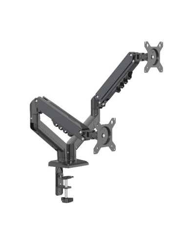 SUPPORTO MONITOR 2 BRACCI TOP NERO