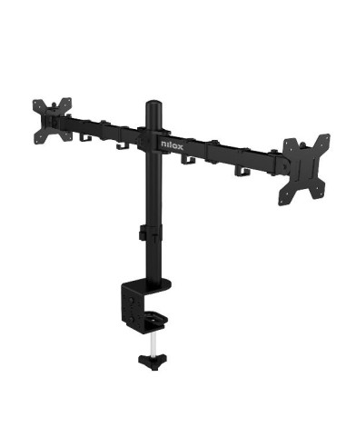 SUPPORTO MONITOR 2 BRACCI NERO