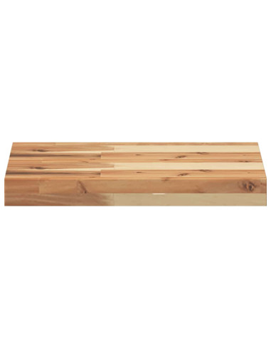 Mensole da Parete 4 pz 40x30x4 cm Legno Acacia Rifinito a Olio