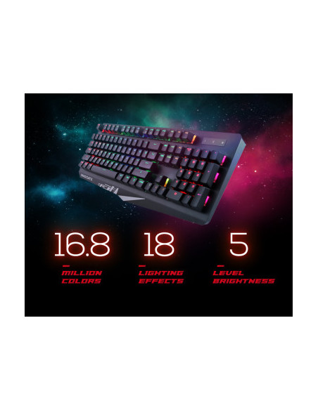 MAD CATZ GAMING TAST. S.T.R.I.K.E. 4 BLACK MECCANICA 104 TASTI RGB