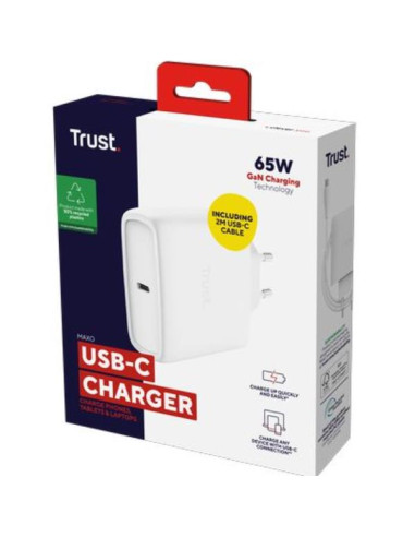 MAXO 65W USB-C GAN CHARGER WHITE