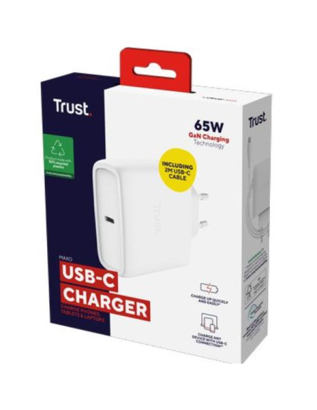 MAXO 65W USB-C GAN CHARGER WHITE