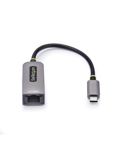 StarTech.com Adattatore Ethernet USB C, Convertitore di Rete/NIC NBASE-T 2.5/1GbE da USB Type-C 3.0 a RJ45. Compatibile Thunderb