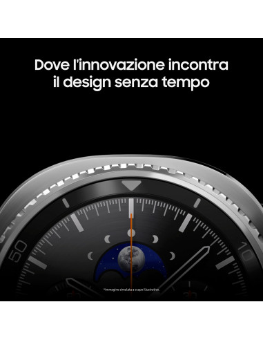 Samsung Galaxy Watch8 Classic (Black, BT, 46mm) Smartwatch Galaxy AI, design resistente agli urti, lunetta girevole, processore 