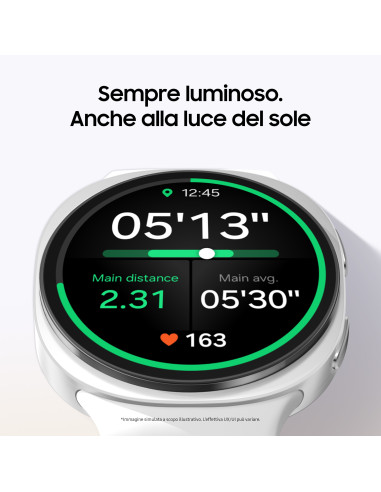 Samsung Galaxy Watch8 (Silver, BT, 40mm), Smartwatch Galaxy AI, allenatore personale, design resistente agli urti, processore 3n