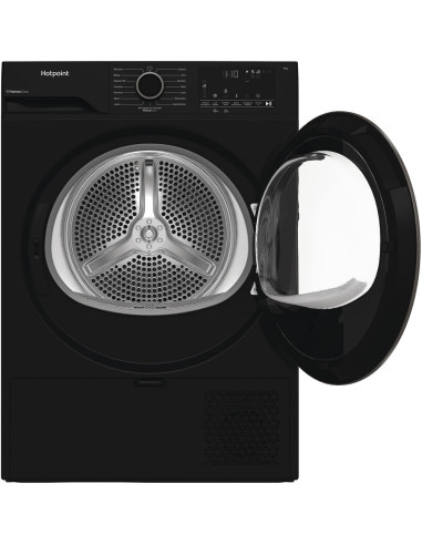 Hotpoint Ariston HPT 94D BBS IT, Capacità 9kg, classe C, colore Black,EasyIron, PetHair Removal | Profondità mobile 60cm