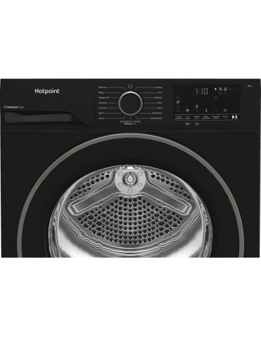 Hotpoint Ariston HPT 94D BBS IT, Capacità 9kg, classe C, colore Black,EasyIron, PetHair Removal | Profondità mobile 60cm