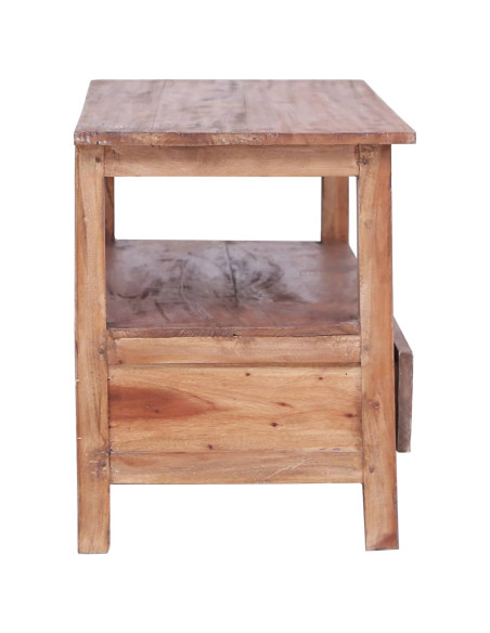 Mobile Porta TV 90x40x50 cm in Legno Massello di Recupero