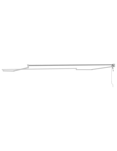 Tenda da Sole Bianco 4 × 3 m Metallo
