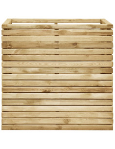 Letto Rialzato 100x50x100 cm in Pino impregnato 2