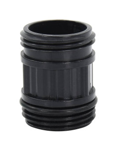 Tubo di Aspirazione con Raccordi in Ottone Nero 1" 7 m in PVC 2