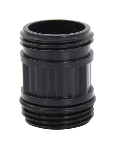 Tubo di Aspirazione con Raccordi in Ottone Nero 1" 7 m in PVC