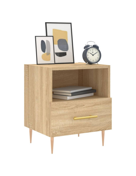 Comodino Rovere Sonoma 40x35x47,5 cm in Legno Multistrato