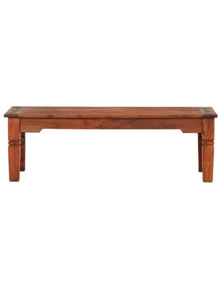 Tavolino da Salotto 110x50x35 cm in Legno Massello di Acacia