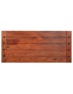 Tavolino da Salotto 110x50x35 cm in Legno Massello di Acacia 2