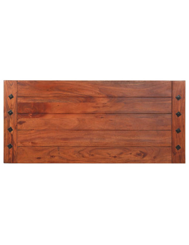 Tavolino da Salotto 110x50x35 cm in Legno Massello di Acacia