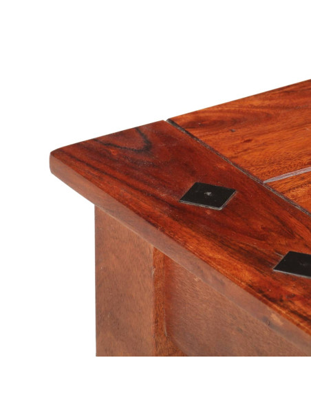 Tavolino da Salotto 110x50x35 cm in Legno Massello di Acacia