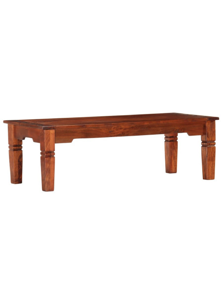Tavolino da Salotto 110x50x35 cm in Legno Massello di Acacia