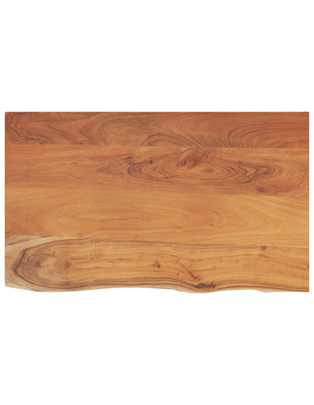 Piano Bagno 100x60x3,8 cm Rettangolare Legno Massello di Acacia